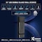 Luxrite Modern Outdoor LED Wall Light Bubble Glass 3CCT 3000K-5000K 14 12W Black Aluminum IP65 ETL, 2PK LR40390-2PK - alternate 4